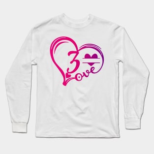 letter z monogram in the shape of love Long Sleeve T-Shirt